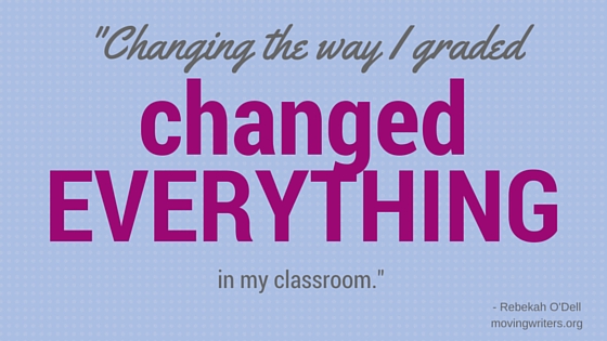 Changing the way I graded