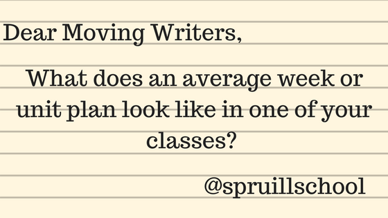 Dear Moving Writers,