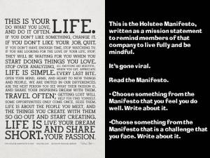 The Holstee Manifesto prompt